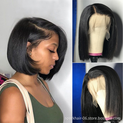 Wholesale Glueless Peruvian Bob Wigs Lace Front Pixie Cut Short Hd Full Lace Bob Wigs Curly Lace Frontal Virgin Human Hair Wig